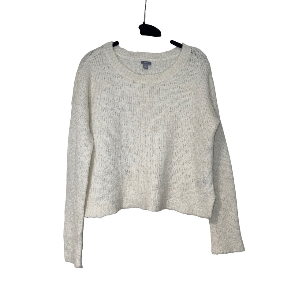 Aerie Pullover Sweater Womens Small Cream Soft Knit